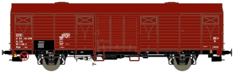 Exact-Train EX23041 - H0 - Gedeckte Güterwagen Gbgs/Zts, CSD, Ep. IVb